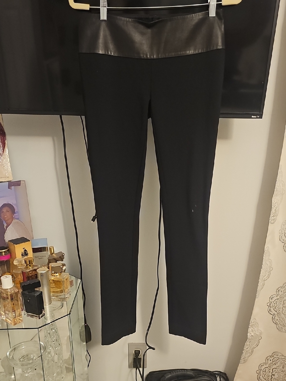 Marciano Leggings Leather Look Band